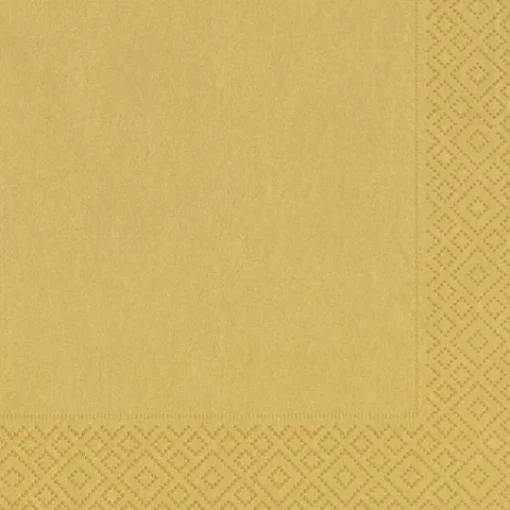 Duni Servetten 33X33 Gold> Kerst Tafeldecoratie