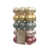 Decoris Kerstballen Kunststof Klassiek 6Cm 30 Stuks> Kerstballen