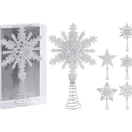 Christmas Decoration Piek Glitter 20Cm Wit Assorti> Piek
