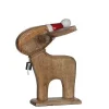 KSD Electrical Rendier Hout Met Kerstmuts 30X22Cm> Kersthangers